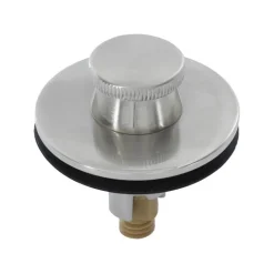 Danco 2 in. Brushed Nickel Brass Lift Plug and Drain