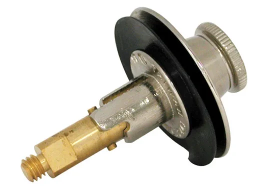 Danco 2 in. Brushed Nickel Brass Lift Plug and Drain