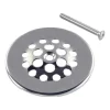 Danco 3-3/8 in. Chrome Round Brass Floor Drain Strainer