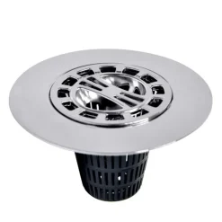 Danco 4-1/4 in. Chrome Round Drain Grate and Cover