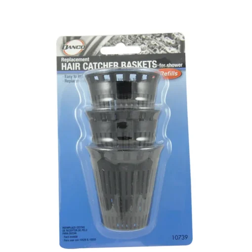 Danco 2-1/4 in. D Black Plastic Hair Catcher