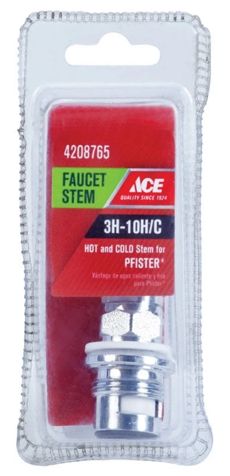 Danco Brass Hot and Cold Faucet Stem 4 H x 3 L x 7/8 W in. for Pfister