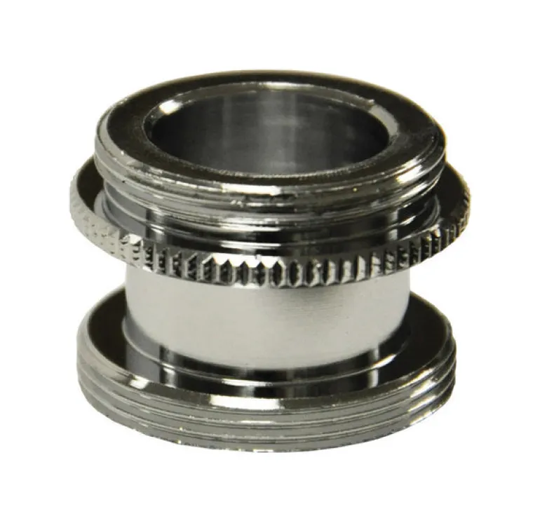 Danco Male Thread 15/16 in.-27M x 55/64 in.-27M Chrome Plated Aerator Adapter