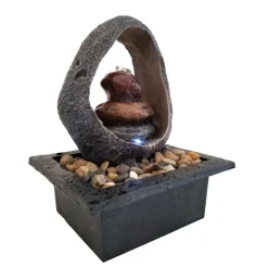 Danner Manufacturing 03802 8-1/2 X 7-3/8 X 11 Black Halo Tabletop Meditation Fountain