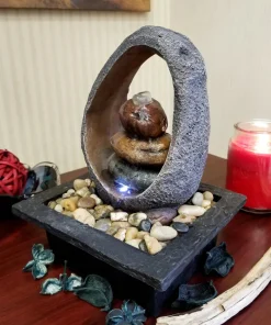 Danner Manufacturing 03802 8-1/2 X 7-3/8 X 11 Black Halo Tabletop Meditation Fountain