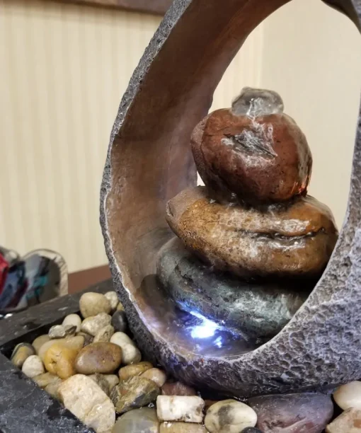 Danner Manufacturing 03802 8-1/2 X 7-3/8 X 11 Black Halo Tabletop Meditation Fountain