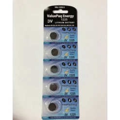 Dantona Lithium 1225 3 volt Electronic/Thermometer/Watch Battery 5 pk