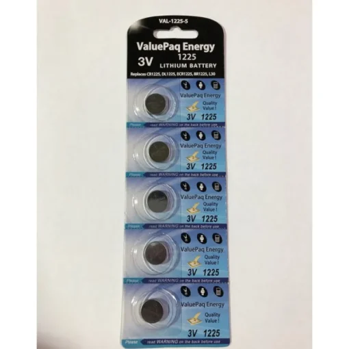Dantona Lithium 1225 3 volt Electronic/Thermometer/Watch Battery 5 pk
