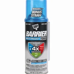 DAP Barrier Foam White Polyurethane Foam Multipurpose Barrier 12 oz (Pack of 12)
