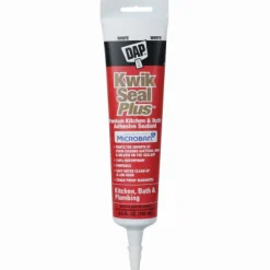 DAP Kwik Seal Plus White Siliconized Latex Kitchen and Bath Caulk 5.5 oz