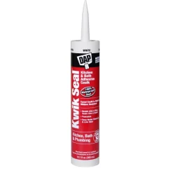 DAP Kwik Seal White Acrylic Latex Kitchen and Bath Adhesive Caulk 10.1 oz.