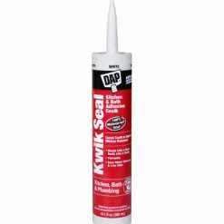 DAP Kwik Seal White Acrylic Latex Kitchen and Bath Adhesive Caulk 10.1 oz.