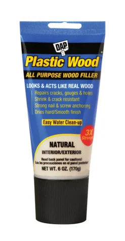 DAP Natural Shrink-Resistant All-Purpose Wood Filler 6 oz.