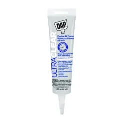 DAP Ultra Clear Synthetic Rubber All Purpose Waterproof Sealant 5 oz