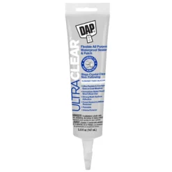 DAP Ultra Clear Synthetic Rubber All Purpose Waterproof Sealant 5 oz