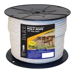 Dare 6 in. D X 600 in. L White Twisted Poly Rope