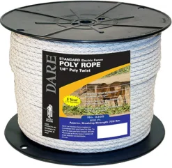 Dare 6 in. D X 600 in. L White Twisted Poly Rope