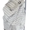 Dbest Products 01-583 13" X 15" X 38" Gray Chevron Trolley Dolly