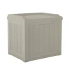DECK BOX W/SEAT BROWN