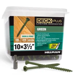 Deck Plus No. 10 x 3-1/2 in. L Star Flat Head Exterior Deck Screws 5 lb.