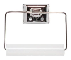 DECKO Chrome Silver Toilet Paper Holder