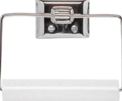 DECKO Chrome Silver Toilet Paper Holder