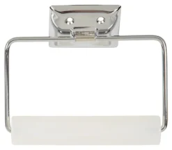 DECKO Chrome Silver Toilet Paper Holder