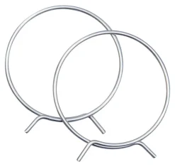 Deflect-O 4 in. D Silver Aluminum Adjustable Vent Clamp