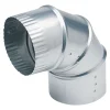 Deflect-O 4 in. D Silver/White Aluminum 90 Degree Dryer Connector Elbow