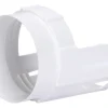 Deflect-O 4 in. D White Aluminum Duct Connector Plus Protector