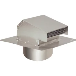 Deflect-O 4 in. Dia. Aluminum Roof Cap With Tailpipe (Pack of 2)