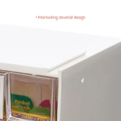 Deflect-O 6.5 in. H x 23.6 in. W x 5.25 in. D Stackable Craft Bin (Pack of 6)