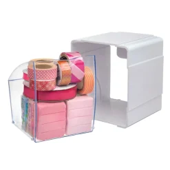 Deflect-O 5.5 in. H x 4.75 in. W x 5.5 in. D Stackable Craft Bin (Pack of 8)