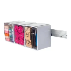 Deflect-O 5.5 in. H x 4.75 in. W x 5.5 in. D Stackable Craft Bin (Pack of 8)