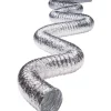 Deflect-O 240 in. L X 6 in. D Silver/White Aluminum Vent Hose