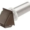 Deflect-O 11 in. L x 4 in. Dia. Brown Aluminum Vent Dryer Hood