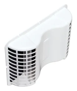 Deflect-O Aluminum/Plastic Silver/White Under Eave Dryer Vent 4 Dia. x 7 H x 10.12 L in.