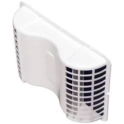 Deflect-O Aluminum/Plastic Silver/White Under Eave Dryer Vent 4 Dia. x 7 H x 10.12 L in.