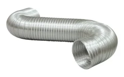 Deflect-O Jordan 96 in. L x 5 in. Dia. Black/Silver Aluminum Dryer and Vent Hose (Pack of 5)