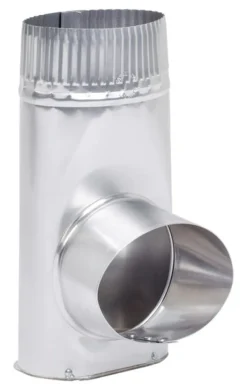 Deflect-O Jordan 5.25 in. L X 5 in. D Silver/White Aluminum Offset Dryer Connector