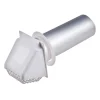 Deflect-O Jordan 11 in. L X 4 in. D Silver/White Aluminum Vent Dryer Hood