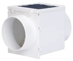 Deflect-O Jordan 5 in. L X 4 in. D Silver/White Aluminum Heat Diverter