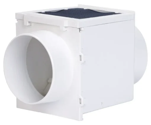 Deflect-O Jordan 5 in. L X 4 in. D Silver/White Aluminum Heat Diverter