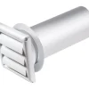 Deflect-O Jordan 12 in. L x 4 in. Dia. White Aluminum Dryer Vent Kit (Pack of 6)