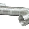 Deflect-O Jordan 28 in. L x 8 in. Dia. Black/Silver Aluminum Dryer and Vent Hose (Pack of 4)