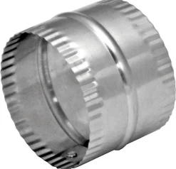 Deflect-O Jordan 3 in. L x 3 in. Dia. Silver/White Aluminum Duct Connector (Pack of 12)