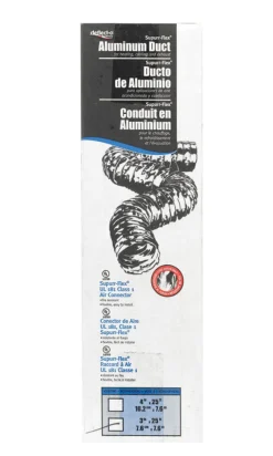 Deflect-O Superr-Flex 25 ft. L X 3 in. D Silver Aluminum Duct
