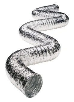 Deflect-O Supurr-Flex 20 ft. L x 4 in. Dia. Silver Aluminum Dryer Transition Duct