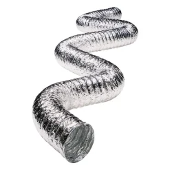 Deflect-O Supurr-Flex 20 ft. L x 4 in. Dia. Silver Aluminum Dryer Transition Duct