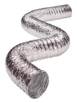 Deflect-O Supurr-Flex 5 ft. L X 4 in. D Silver Aluminum Dryer Transition Duct